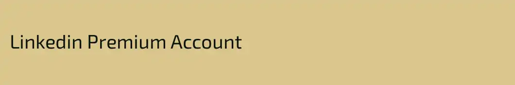 Linkedin Premium Account